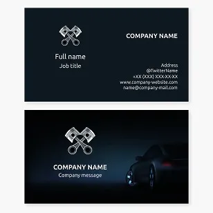 Auto Repair Business Card Template