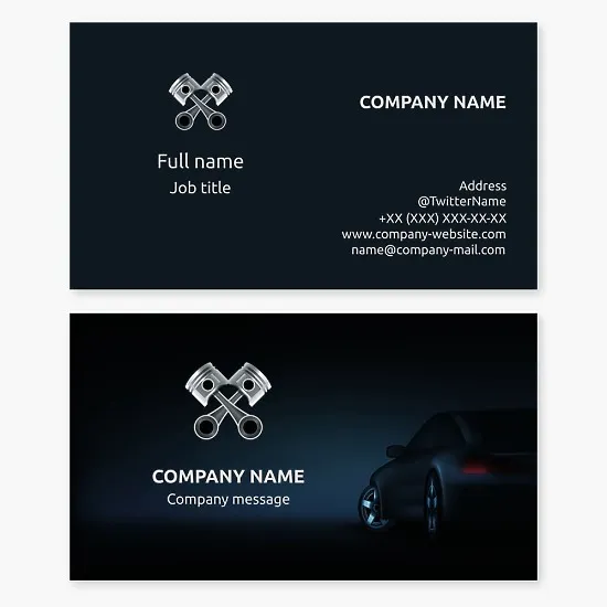 Auto Repair Business Card Template