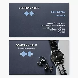 Business Card Template Watches and Accessories for Men