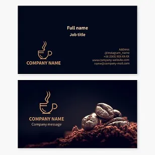 Cafe Business Card Template