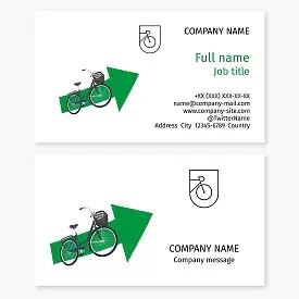 Bicycle business card template