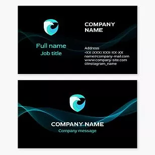 Eagle Shield Logo Business Card Template