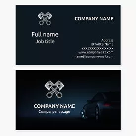 Auto Repair Business Card Template