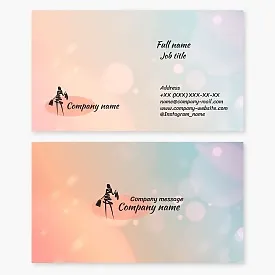 Stylish, fashionable business card template. Shopping mall. Store.
