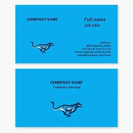 Cheetah business card template