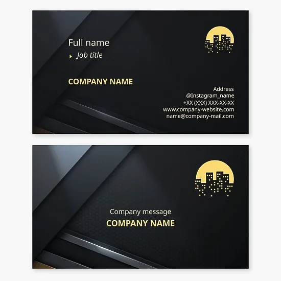 Business card template City