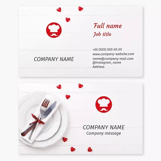 Restaurant Business Card Template