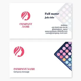 Visage business card template