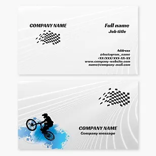 BMX Racing Business Card Template