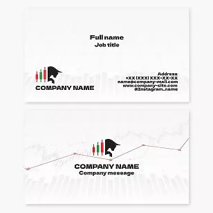 Stock Trader | Bull Market | Business Card Template