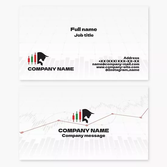 Stock Trader | Bull Market | Business Card Template