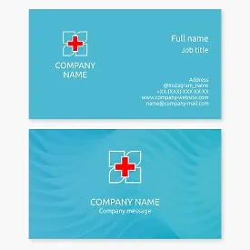 Medical Cross Logo Business Card Template, Medicine, Pharmacy