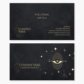 Business card template. Witchcraft, fortune telling.