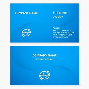 Business card template. Two fish. Waves. Fishing, commercial fishing. Fishing tools and materials.