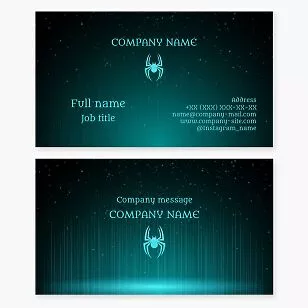 Spider Logo Business Card Template