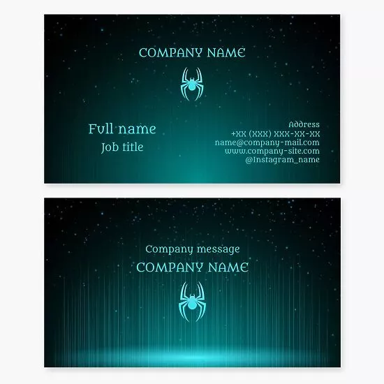 Spider Logo Business Card Template