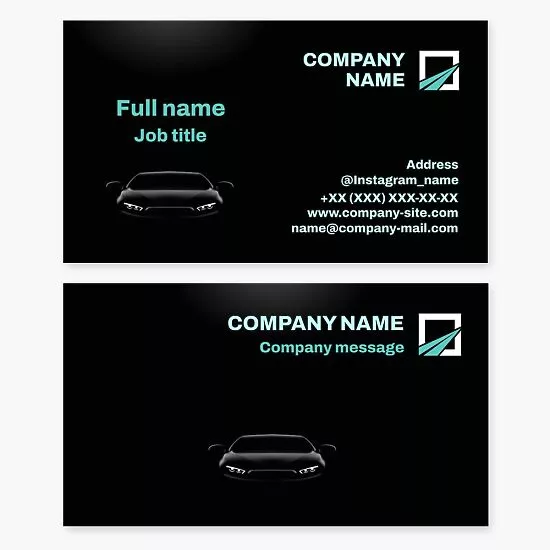 Automotive Business Card Template