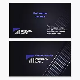 Generic Company Logo Business Card Template