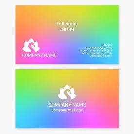 Business card template. Abstract. Beauty. Lotus, swan. Beauty salon.