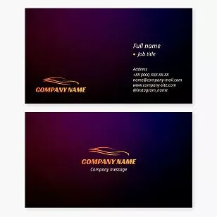 Car Logo Automotive Business Card Template