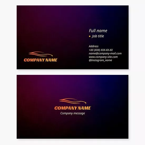 Car Logo Automotive Business Card Template