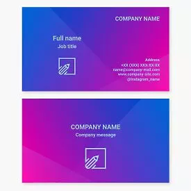 Business card template. Creative agency. Graphic design.