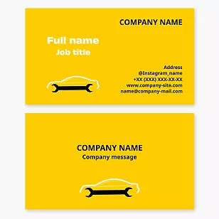 Auto Mechanic Business Card Template