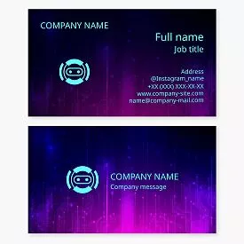 Tech Business Card Template 