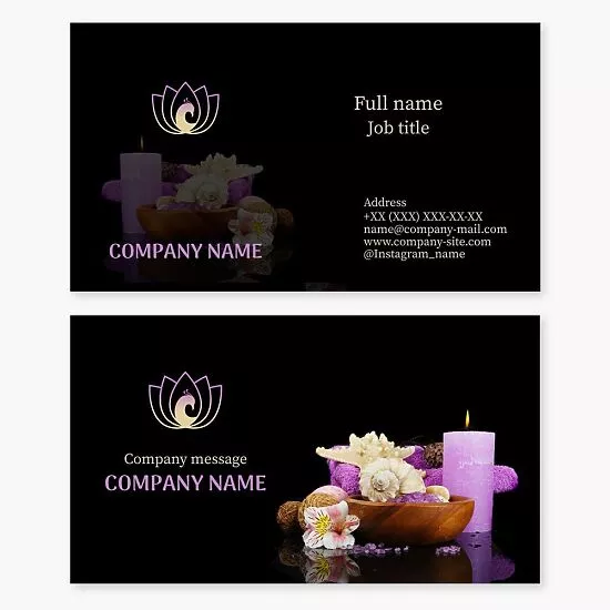 Salon & Spa Business Card Template