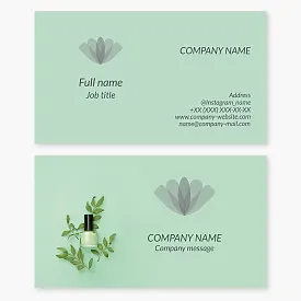 Business card template Nails