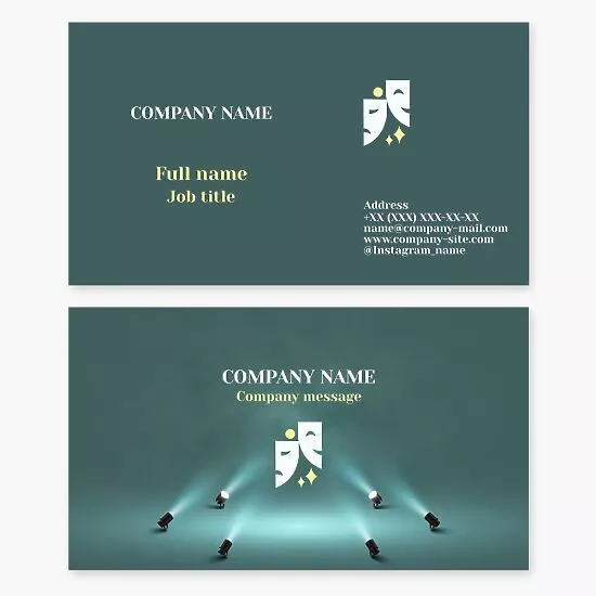 Drama Theater Business Card Template