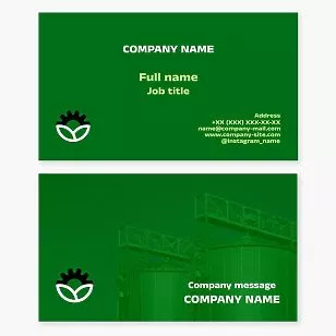 Bioengineering Business Card Template