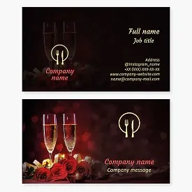 Restaurant business card template