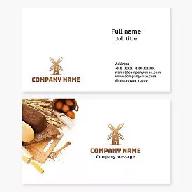 Bread Bakery Business Card Template