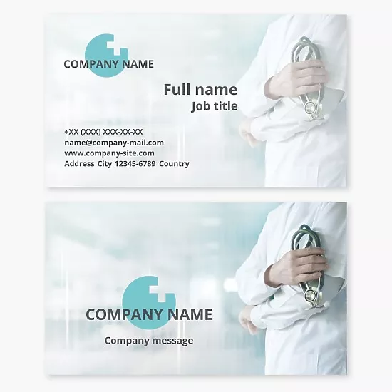 Medicine business card template