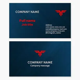 Business card template. Abstraction. Eagle. Wings. Transportation. Letter T.