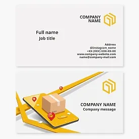 Delivery Service Business Card Template