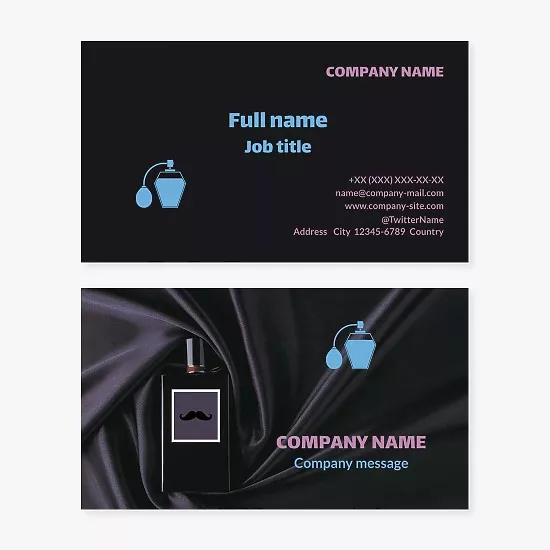 Men's Cologne Business Card