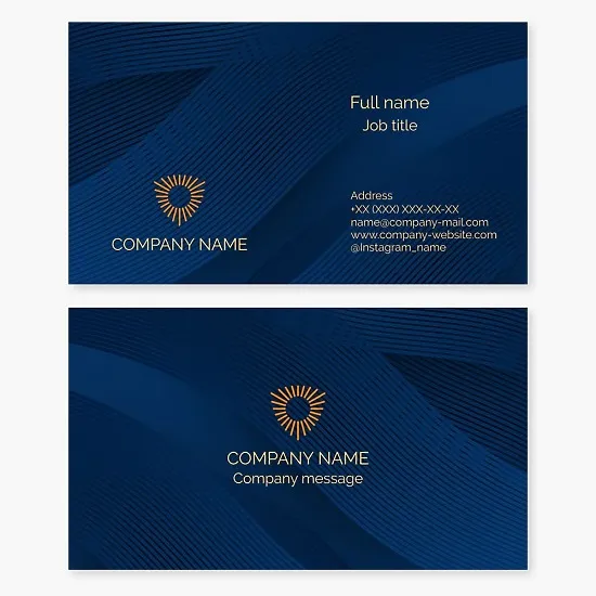 Business card template. Abstract. Shield, sun. Environmental organization. Insurance.