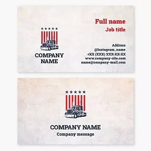 Truck Business Card Template