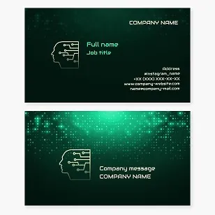 Digital Technologies | Internet & Electronics | Business Card Template