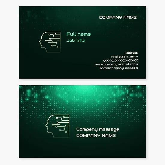 Digital Technologies | Internet & Electronics | Business Card Template