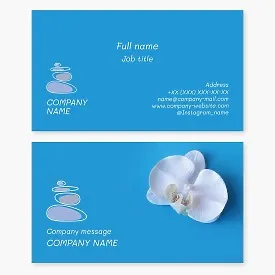 Spa business card template