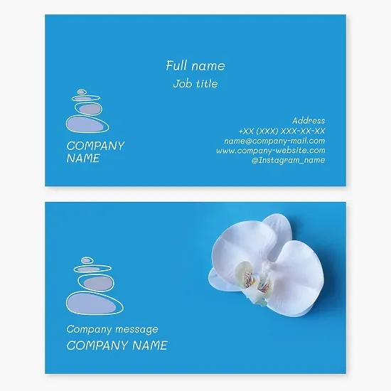 Spa business card template