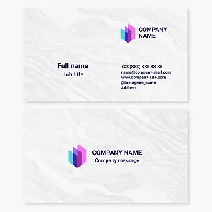 Business card template. Abstract. Glass and mirrors. Multicolored plastics for construction and advertising. Accounting charts. Real estate.