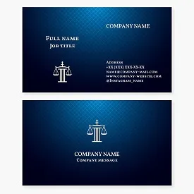 Law Firm Lawyer Business Card Template