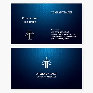 Law Firm Lawyer Business Card Template