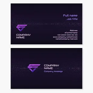 Business card template. Abstract, sport, movement, flight, letter Ж.