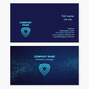 Shield Business Card Template