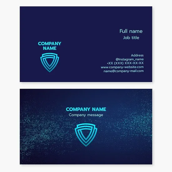 Shield Business Card Template